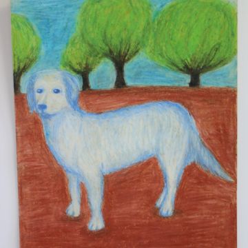 Anna G pastel dog